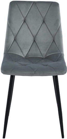 Chairs Dining Room Libra 60x50x50cm 2pcs Silver-gray