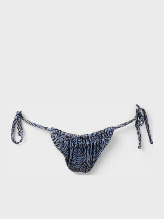 Set Bikini με Αφαιρούμενη Ενίσχυση Animal Print Μπλε