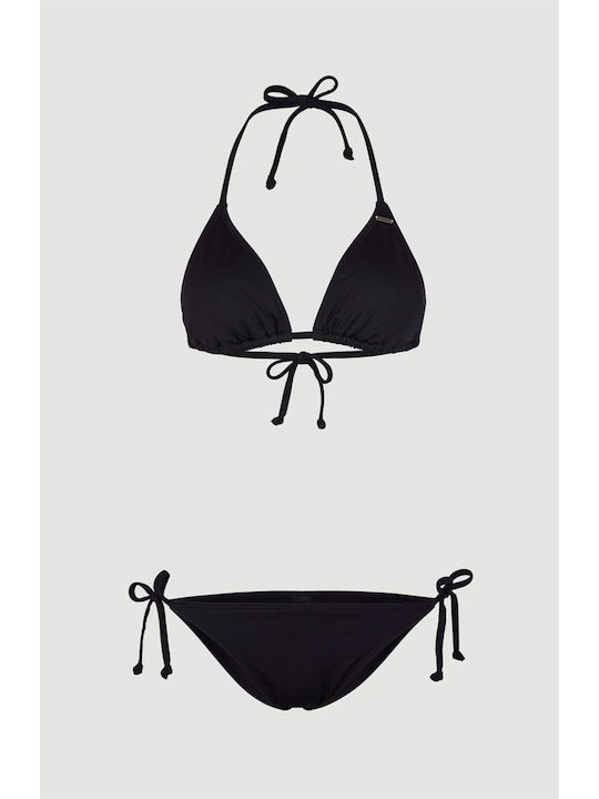 Bikini Set Top & Slip Bottom Black