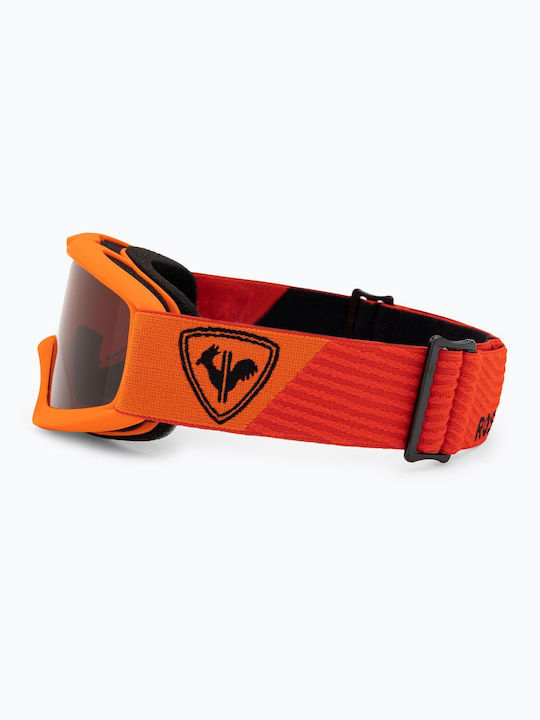 Rossignol Raffish Ski- und Snowboardbrille für Kinder in Orange mit orangefarbenem Glas