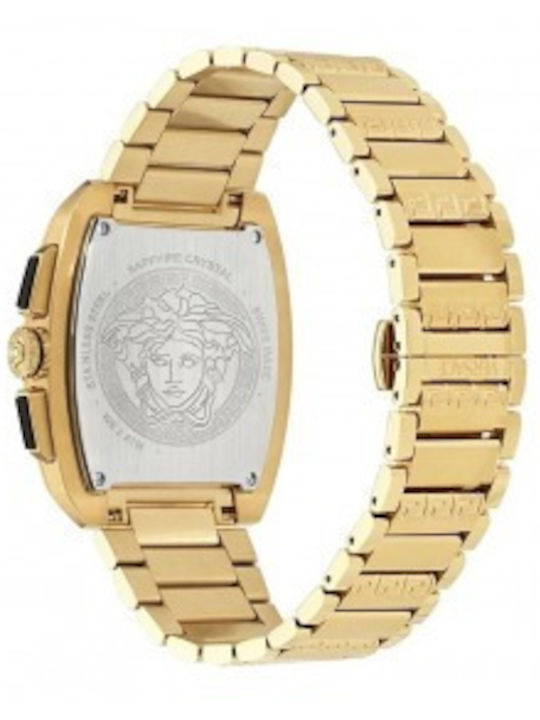 Versace Dominus Ανδρικό Ρολόι Μπαταρίας με Χρυσό Μεταλλικό Μπρασελέ