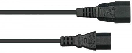 Kabelmeister IEC C13 - IEC C14 Cable 0.5m Μαύρο SK1430-S005