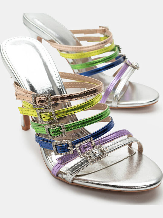 Sandals with Strass Multicolour
