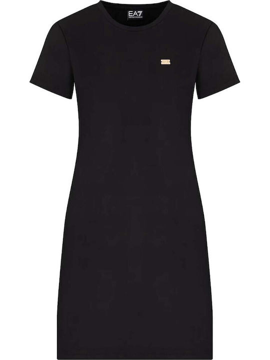 Καλοκαιρινό Mini T-shirt Φόρεμα Black