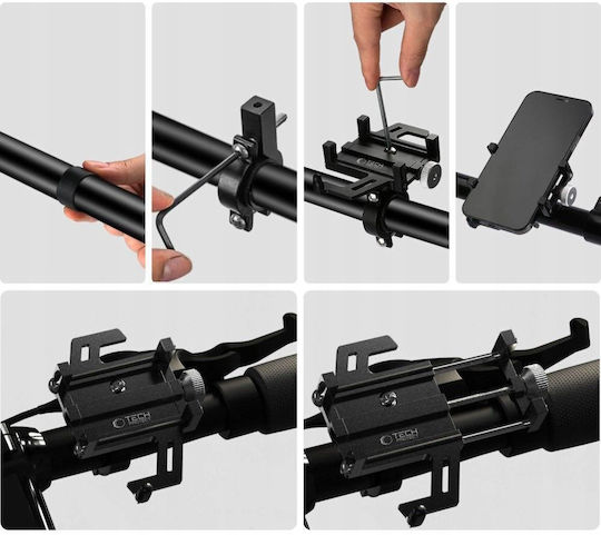 Tech-Protect Suport de Telefon mobil Motocicletă cu braț reglabil pentru pe volan
