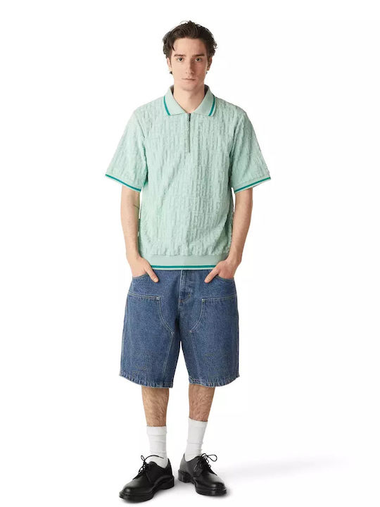 Classic H Double Knee Herrenshorts Stone Wash Indigo