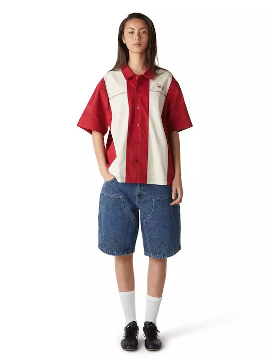 Classic H Double Knee Herrenshorts Stone Wash Indigo
