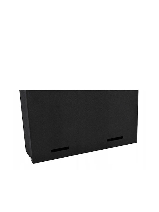 Outdoor Mailbox Inox in Black Color 26x6x19cm