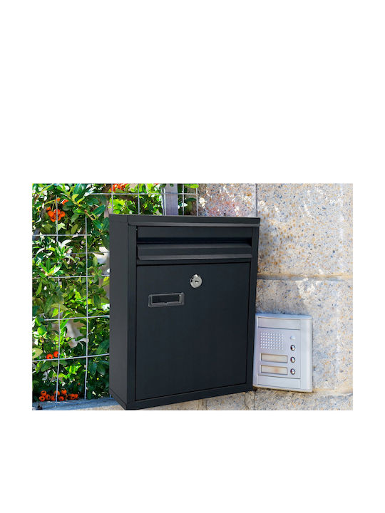 Cutie Poștală pentru Exterior Inox în Culoarea Gri 32x8x25cm