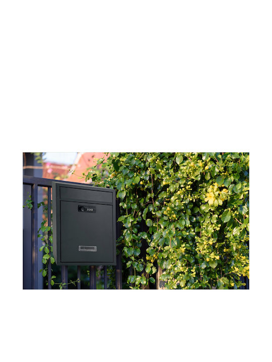 Cutie Poștală pentru Exterior Inox în Culoarea Gri 32x8x22cm