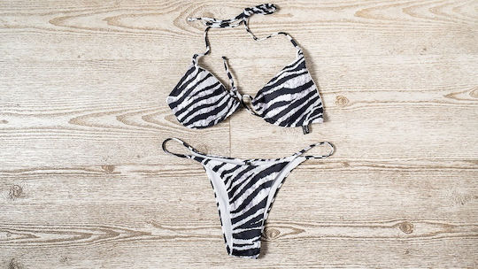 Ophelia's Dream Lingerie Zebra Set Swimwear Maxi Dress 10mp5098