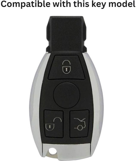 Husă de protecție premium pentru cheie Mercedes-Benz, material TPU de înaltă calitate, compatibilă cu A B C E S-Class GLC GLA GLK GLE ML Vito 2009-2017, negru auriu, Luvlu