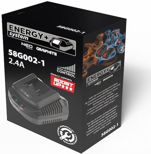 Graphite Φορτιστής Μπαταριών Εργαλείου Energy+