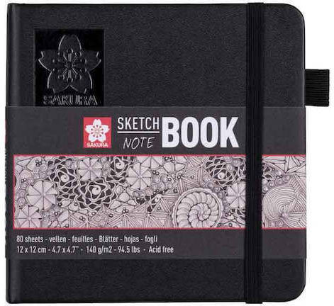 Sketchbook Notebook Sakura White Paper 12 X 12 Cm