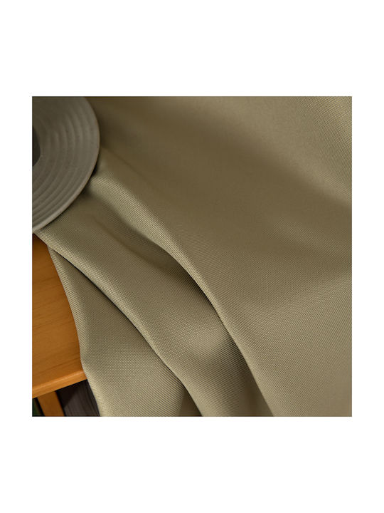 Beauty Home Κουρτίνα με Τρουκς Λαδί 150x260εκ.