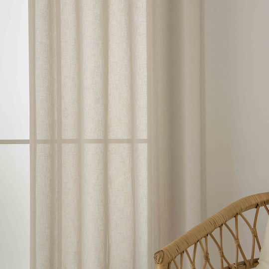 Beauty Home Perdea Cu Capse Fit Art 8447 Bej 140x270cm
