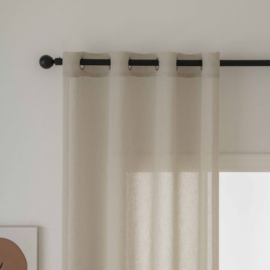 Beauty Home Perdea Cu Capse Fit Art 8447 Bej 140x270cm