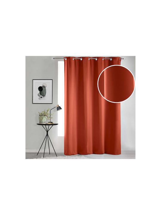 Douceur d'Intérieur Curtain Blackout Window with Grommet Orange 135x280cm