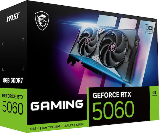 MSI GeForce RTX 5060 8GB GDDR7 8G GAMING OC Κάρτα Γραφικών