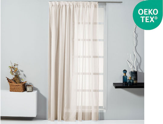 Κουρτίνα Easy Home Marimba 300x270cm Εκρού Τρέσα