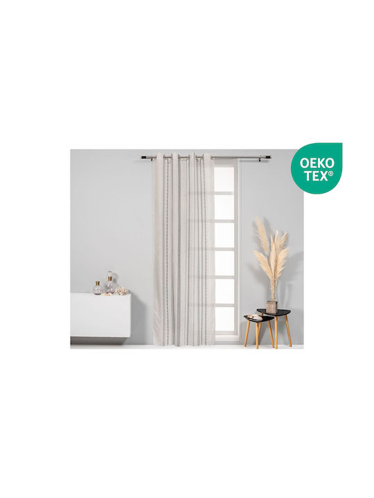 Easy Home Vorhang mit Grommet Dollu Beige 140x260cm