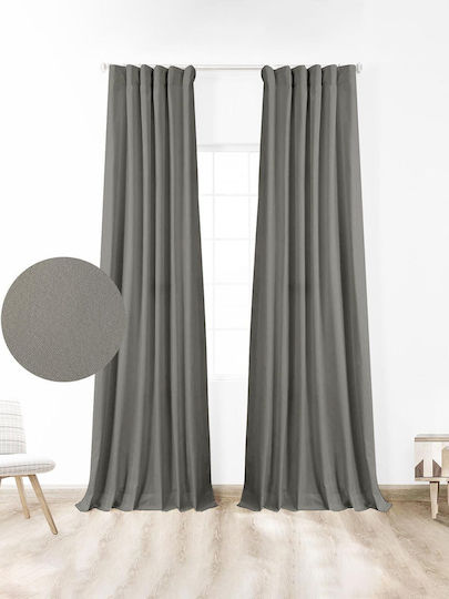 Sunshine Blackout Curtain With Pencil Pleat Gray 150x280cm