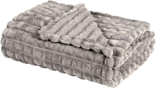 Das Home 1359 Κουβέρτα Fleece Υπέρδιπλη 220x240εκ. Grey