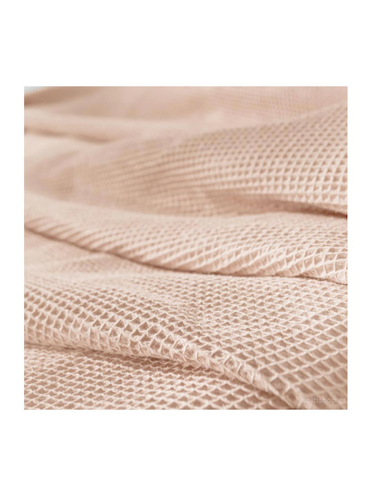Guy Laroche Diamante Pique Single Blanket 165x250cm Ice