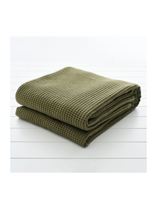Emporeymata 1080 Piqué-Decke Olive Olive Größe 1080 Piqué 260x250 300g Olive Olive