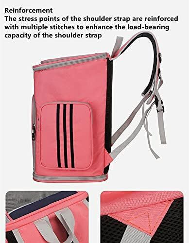 Rucsac Pentru Transport Câine/Pisică Până La 5kg Roz L40xL27xÎ25cm