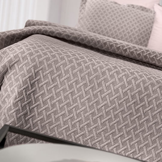 Guy Laroche Bello Κουβέρτα Πικέ Υπέρδιπλη 245x260εκ. Wenge