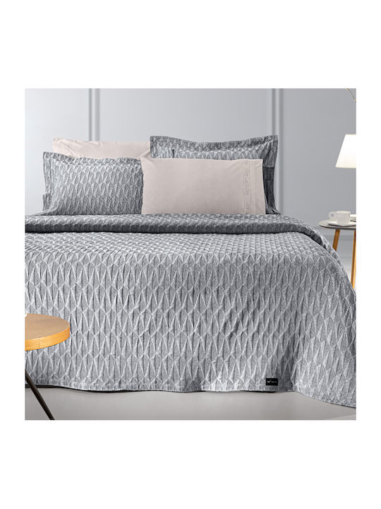 Guy Laroche Medici Pique Blanket Super King 245x260cm Anthracite