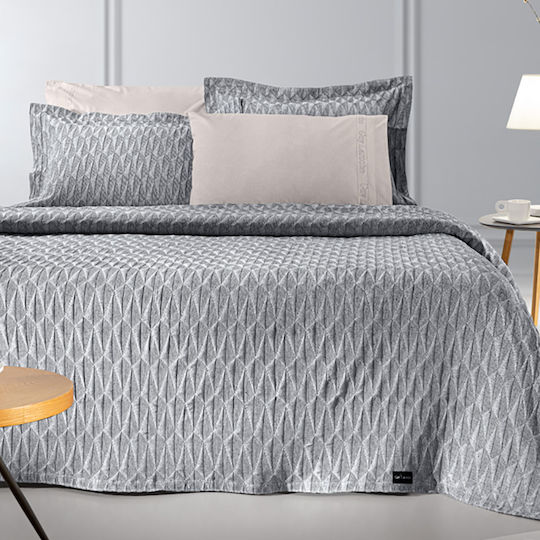 Guy Laroche Medici Одеяло Пике Двойно 245x260см Антрацит