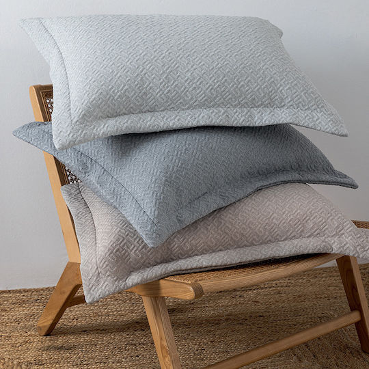 Palamaiki Zoe Κουβέρτα Πικέ Μονή 170x260εκ. Grey