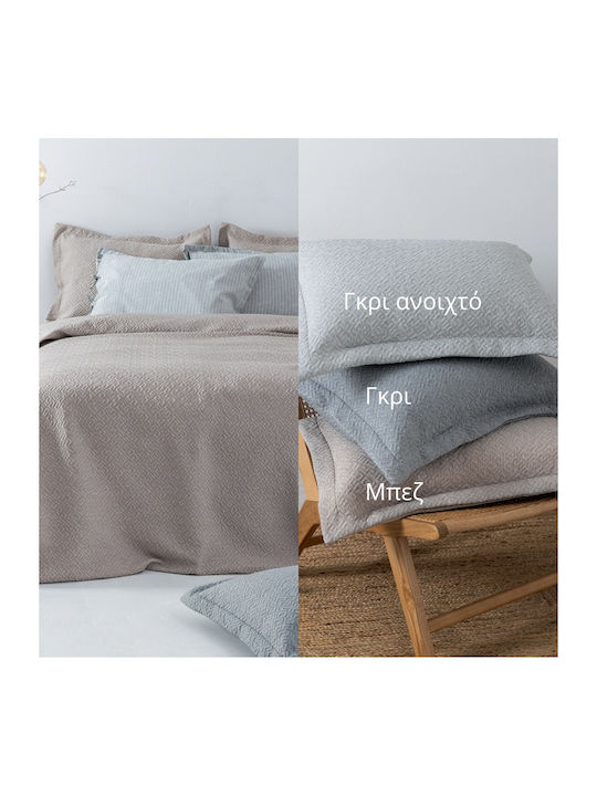 Palamaiki Zoe Pique Blanket Double 230x260cm Silver