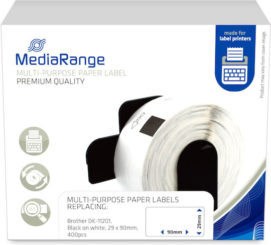 MediaRange Αυτοκόλλητες Ετικέτες Α4 Ορθογώνιες 29x90mm