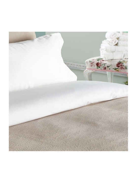 Vesta Home Piqué Bettdecke Übergröße 230x250cm Grau
