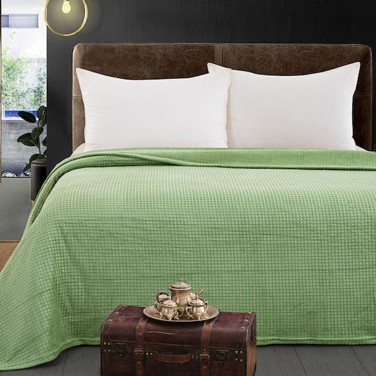 Beauty Home Κουβέρτα Fleece Υπέρδιπλη 220x240εκ. Πράσινο