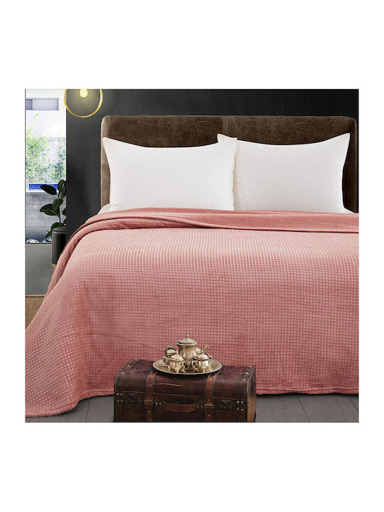 Beauty Home Fleece Blanket Single 160x220cm Peach 11551KBMO