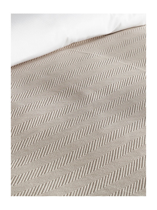 Vesta Home Piqué Decke Einzeln 170x250cm Grau