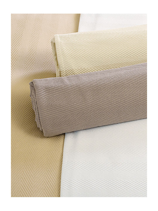 Vesta Home Piqué Decke Einzeln 170x250cm Grau