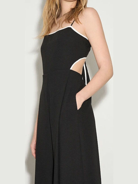Γυναικεία Strapless Ολόσωμη Φόρμα Μαύρη