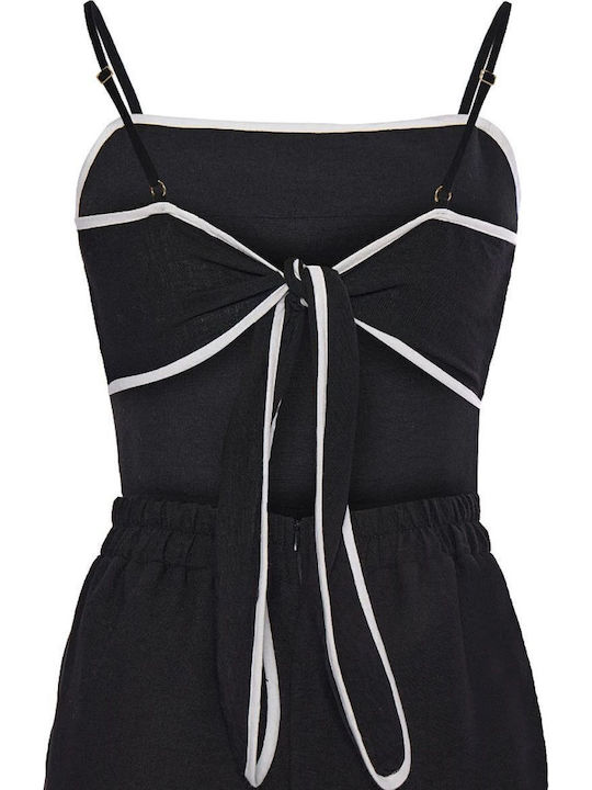 Γυναικεία Strapless Ολόσωμη Φόρμα Μαύρη