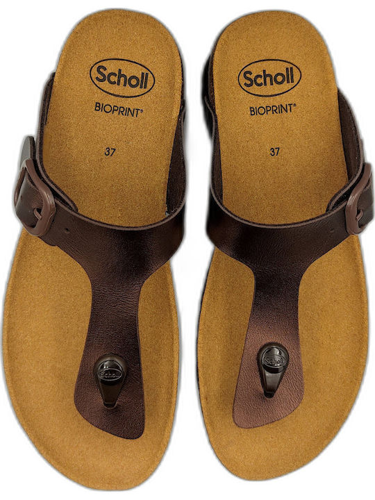 Boa Vista Women's Flat Sandals Anatomic in Brown Color Regular Fit