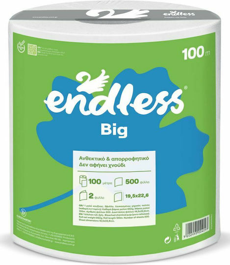 Endless Big Χαρτί Κουζίνας Ρολό 2 Φύλλων (950gr/Ρολό)