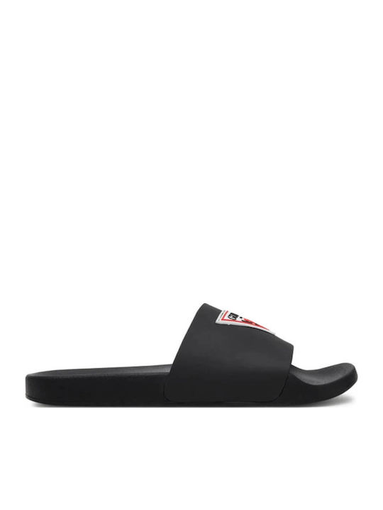Herren Slides Schwarz FMJBAHELE03 Black