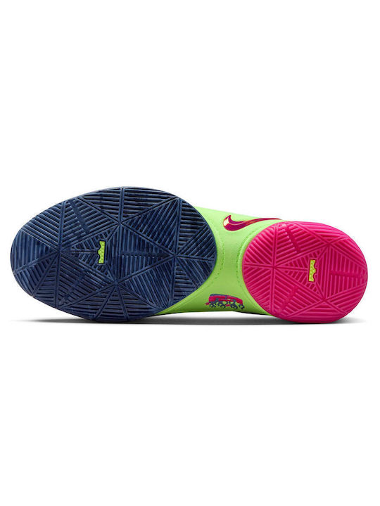 LeBron 22 Low Basketball Shoes Blustery / Fireberry / Ghost Green / Diffused Blue / Armory Navy / Playful Pink