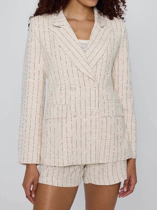Mind Matter Augustina Γυναικείο Σακάκι Beige