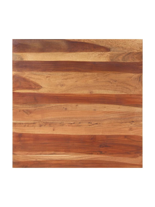 vidaXL Square Table Surface made of Solid Wood in Brown Color 80x80cm 285987 1pcs