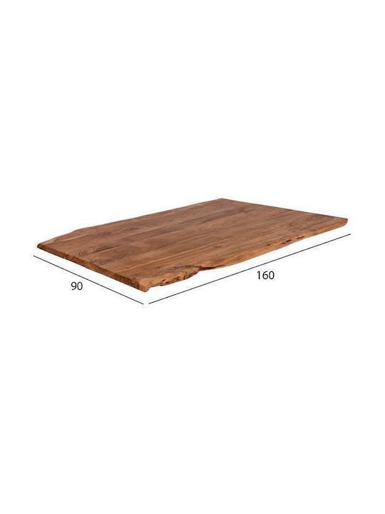 HomeMarkt Dreptunghiulară Suprafața mesei din Lemn Masiv Magazin online 160x90x4cm HM8505.11 1buc